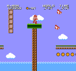 Mega Man in Super Mario Bros